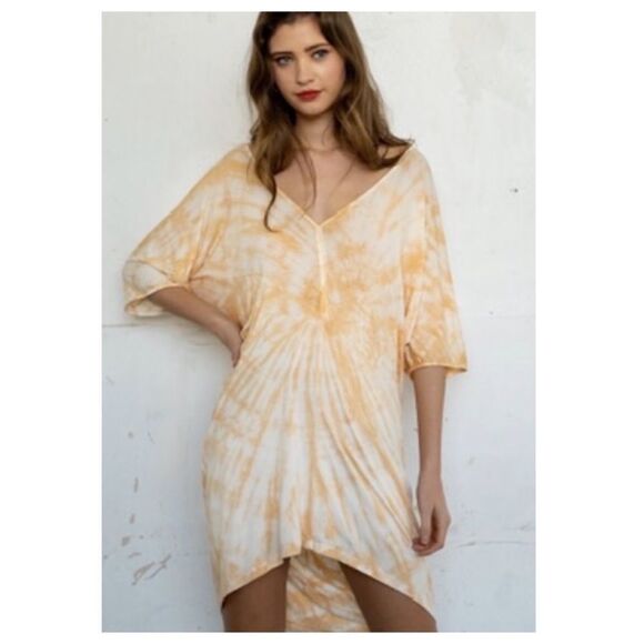 TIE Dye Dolman high low knitTunic Top - Picture 12 of 15